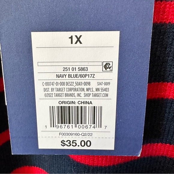 Target X La Ligne Striped Sweater NWT! Plus ❤️💙 - Picture 4 of 9